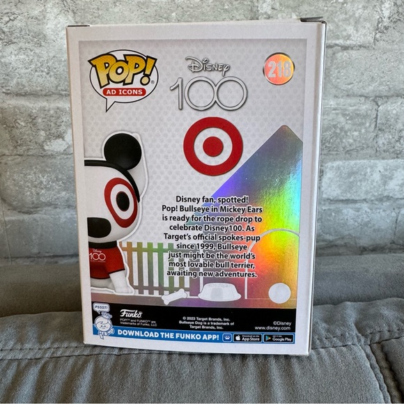Funko POP Target Bullseye in Mickey Ears Vinyl Figure - Picture 5 of 7